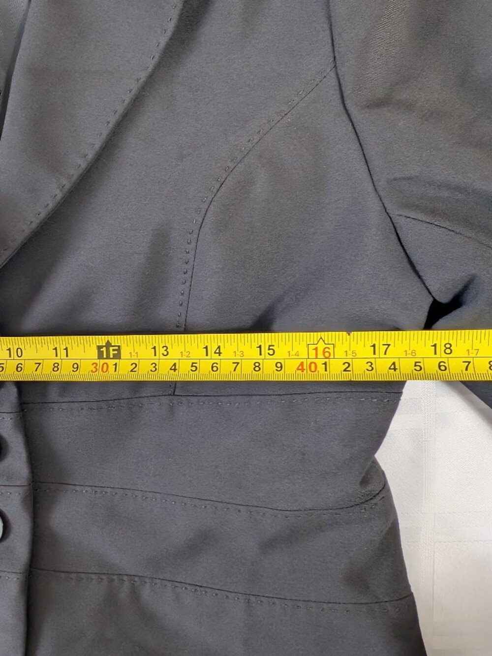 RW&CO WOMEN'S GRAY BLAZER BUSINESS JACKET FASHION FORMAL WEAR SIZE 10 STYLE - Picture 9 of 16